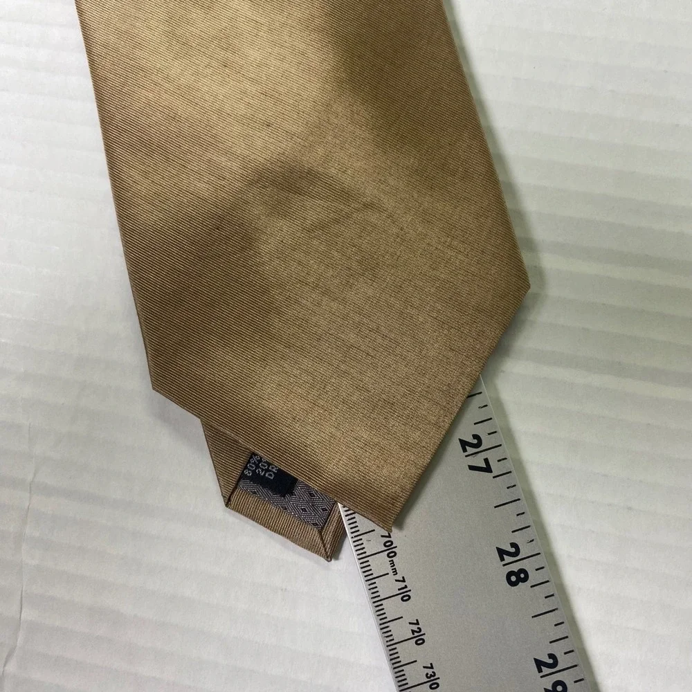 Modena Men's Gold Textured‎ Necktie Business Wedding Party Polyester Cotton